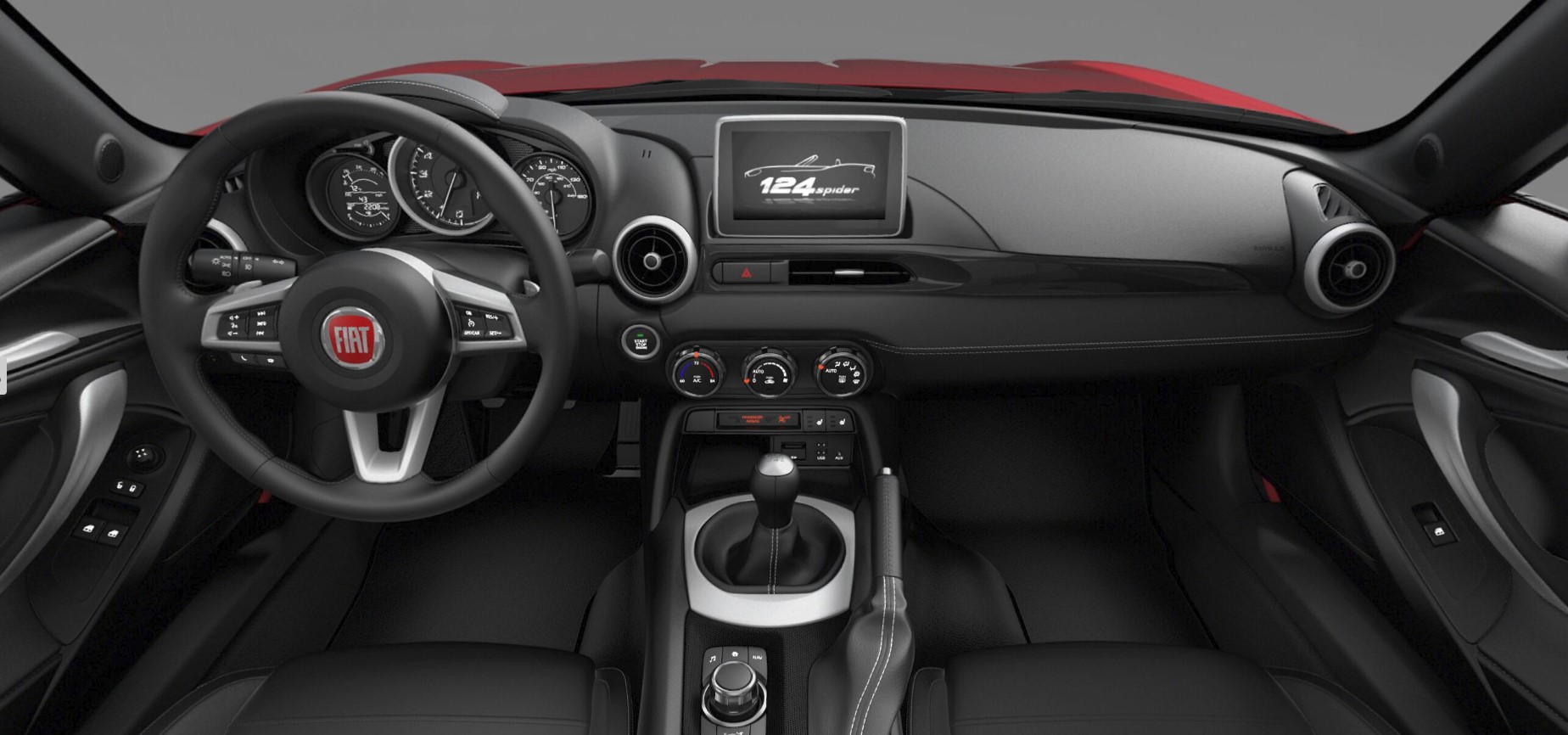 2019 FIAT 124 Spider Lusso Black Interior